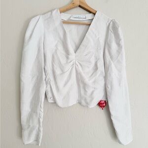NEW IRO Paris Tailored Blouse White Size FR 34 / US XS 2